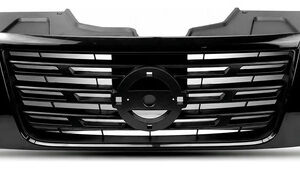 Grade Radiador Para Frontier 2017 A 2021 Black Piano Preto Brilhante