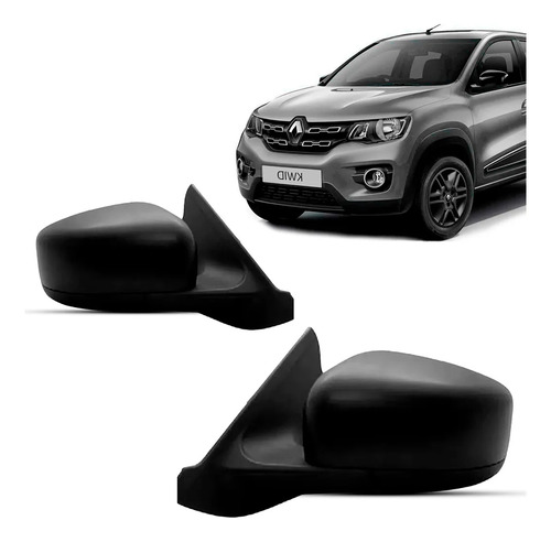 Par Retrovisor Externo P/ Kwid 2017/27 Eletrico Texturizado