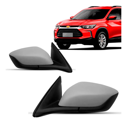 Par Retrovisor Ext Tracker 2020/25 Eletrico Capa Text 3 Fios