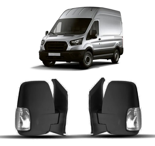Par Retrovisor Lateral Para Transit 2021-2027 Braço Curto