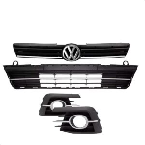 Kit Grade E Moldura Com Furo Gol Voyage G7 16/18 Com Emblema Preto Fosco
