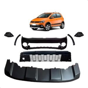 Kit Parachoque Dianteiro Crossfox 2010 2011 A 2014 Sem Farol Preto