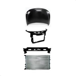 Kit Frente Completa Gol Voyage G5 2008 A 2012 + Radiador Ar Preto