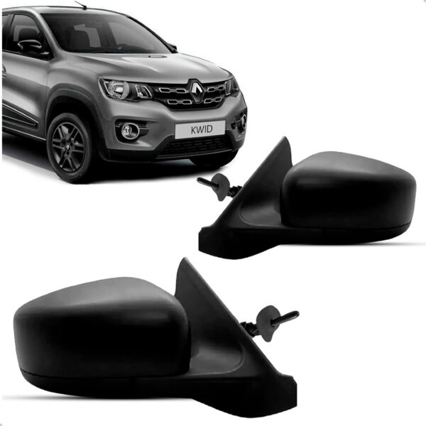 Par Retrovisor Externo Kwid 2017 A 2027 Manual Texturizado