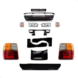 Kit Frente Capo E Parachoques Uno 1985 86 87 88 89 90 A 2004 Preto