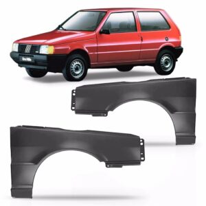 Kit Frente Capo E Parachoques Uno 1985 86 87 88 89 90 A 2004 Preto