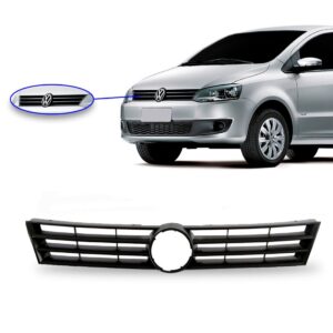 Kit Parachoque Dianteiro Com Grade Fox 2010 2011 2012 A 2014 Preto