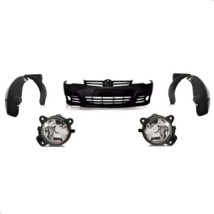 Kit Parachoque Dianteiro Golf 2009 2010 A 2014 Com Parabarro Preto