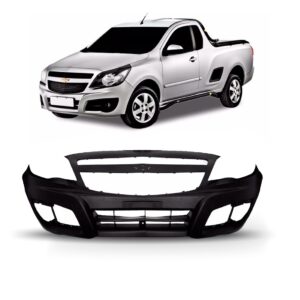 Kit Parachoque Montana 2011 2012 13 A 2019 Com Grade E Guias Preto