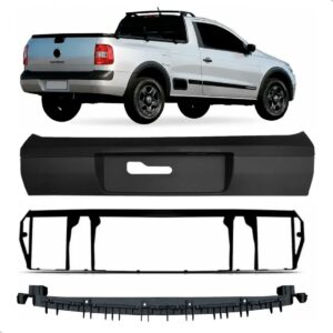 Kit Parachoque Traseiro C/ Suporte Saveiro G5 G6 2010 A 2013