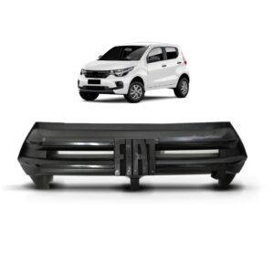 Kit Grades Dianteiras Superior Central Milha Mobi 2021 A 23 Preto Brilhante
