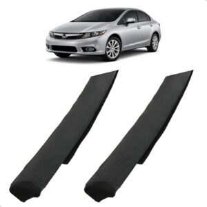 Par De Frisos De Teto Para Civic G9 2012 2013 2014 2015 2016 Preto