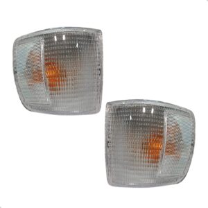 Par Pisca Lant Dianteira Gol Quadrado G1 1991 A 1996 Cristal Cristal
