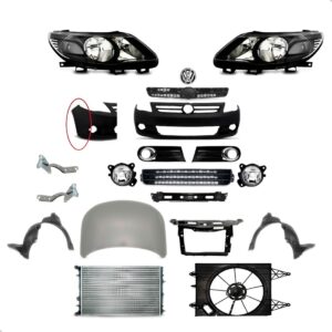 Kit Frente Com Capo Saveiro G5 Trend 2008 A 2012 C/ Radiador Preto