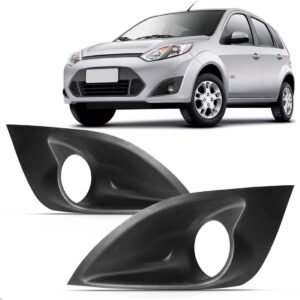 Kit Parachoque Com Grades Para Fiesta 2011 2012 2013 2014 Preto