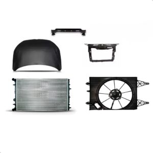 Kit Frente Gol Voyage G6 2012 A 2016 Completa E Kit Radiador Preto
