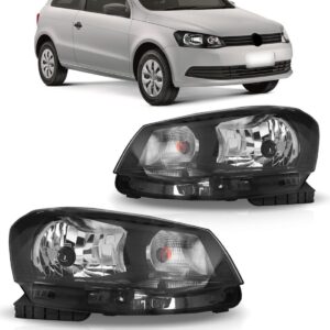 Kit Frente Gol Voyage G6 2012 A 2016 Completa E Kit Radiador Preto
