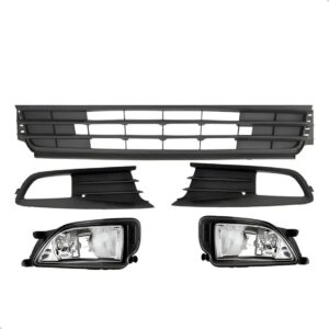 Kit Grades Dianteira Do Parachoque Gol Voyage G6 2013 A 2015 Preto Fosco