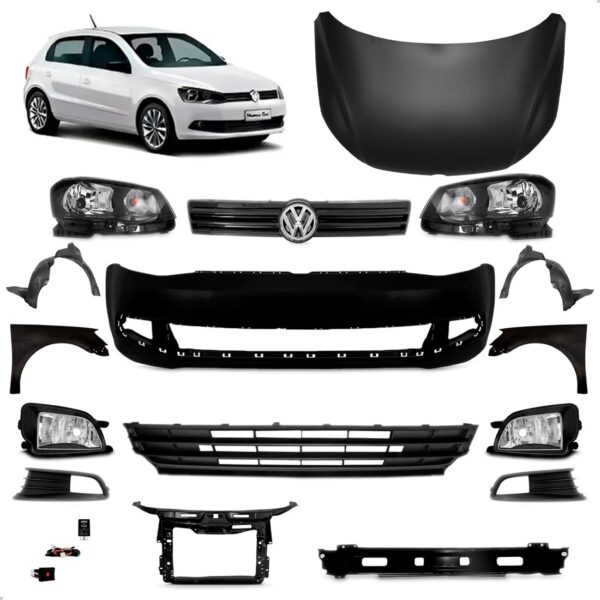 Kit Frente Completa Gol Voyage G6 2012 2013 2014 2015 2016 Preto