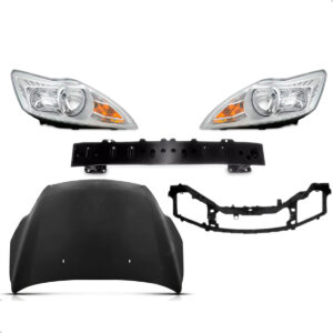 Kit Mini Frente Focus 2009 2010 2011 2012 2013 Capo + Alma + Farol Cromado