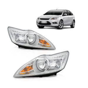 Kit Mini Frente Focus 2009 2010 2011 2012 2013 Capo + Alma + Farol Cromado