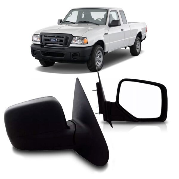 Par Retrovisores Picape Ranger 2005 2006 2007 2008 2009 Fixo