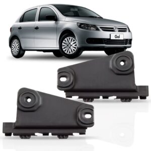 Kit Parachoque Gol Voyage G5 2008 2009 A 2012 Com Radiador Preto