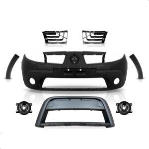 Kit Grade E Parachoque Dianteiro Sandero Stepway 2008 A 2010 Preto