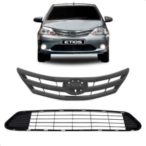 Kit Grades Superior E Inferior Etios 2012 2013 2014 A 2017 Preto Brilhante
