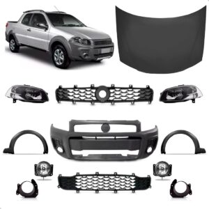 Kit Frente Completa Com Capo Strada Working 2014 2015 A 2019 Cinza-claro