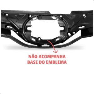 Kit Grade Superior E Inferior Yaris 2023 24 2025 Black Piano Preto Brilhante