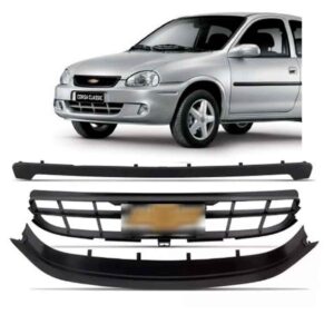 Kit Parachoque Com Molduras Corsa / Classic 2000 2001 A 2003 Preto