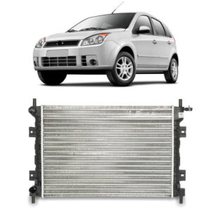 Radiador Fiesta 2008 2009 2010 / Ka 2008 A 2014 Com Ar Manual