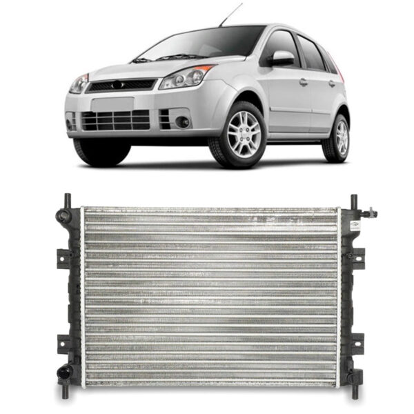 Radiador Fiesta 2008 2009 2010 / Ka 2008 A 2014 Com Ar Manual